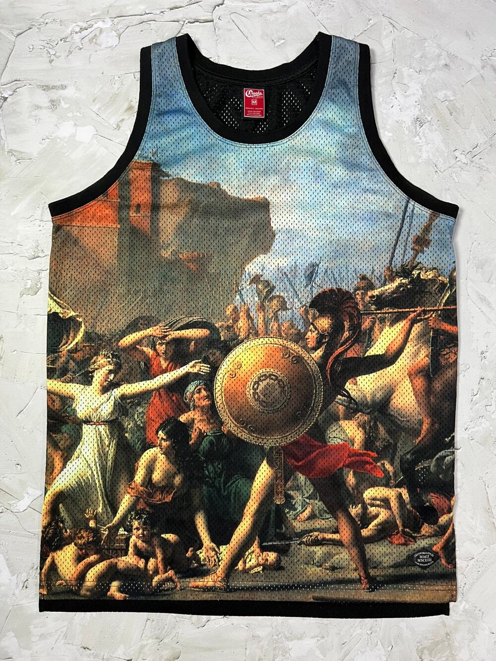 Crooks & Castles Pillage 38 Mesh Tank Top Size M Graphic Basketball Jersey Shirt